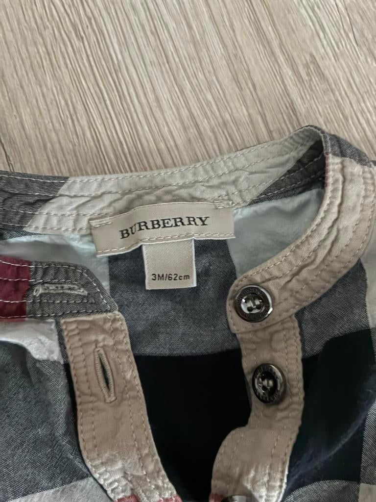 Origineel Burberry jurkje - 3 maanden, Kinderen en Baby's, Ophalen of Verzenden, Zo goed als nieuw, Meisje, Jurkje of Rokje
