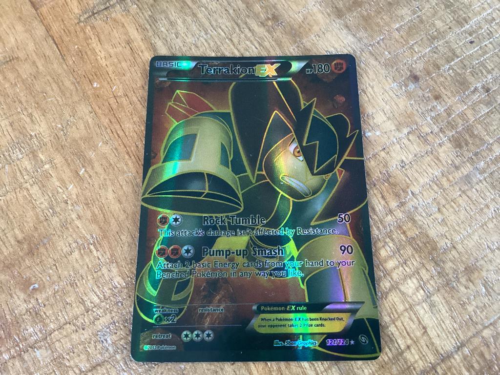 Pokemon kaarten glimmend EX en Lapras, Ophalen, Gebruikt, Meerdere kaarten, Foil