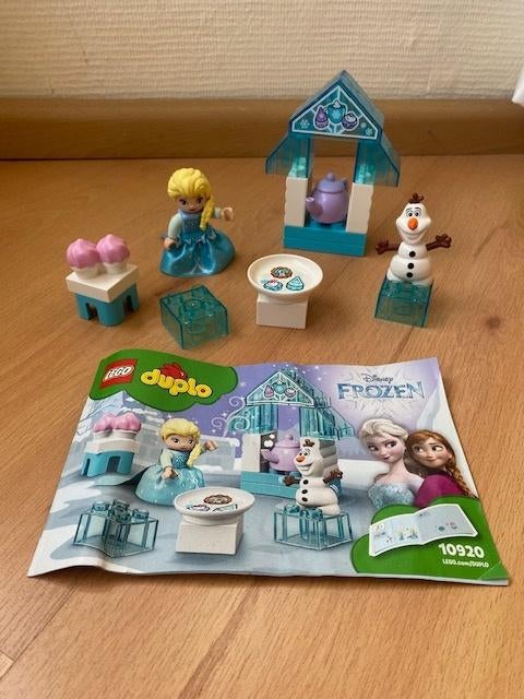 Duplo, Disney Frozen: Elsa en Olaf theefeest ijs, set 10920, Ophalen of Verzenden, Gebruikt, Complete set, Duplo