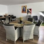 4 Seasons Outdoor (4SO) tuinset – Tafel 150 cm + 6 stoelen, Tuin en Terras, Gebruikt, ., Ophalen of Verzenden, Wicker
