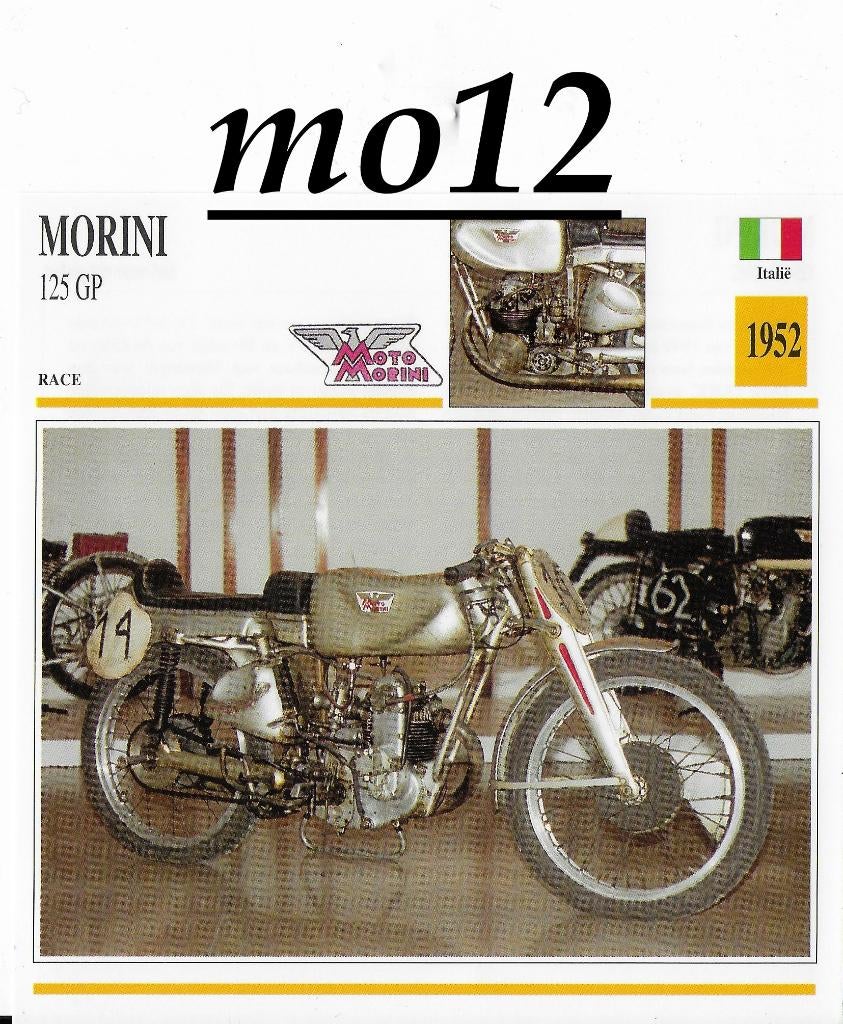 M12 motorkaart morini 155 gp, Ophalen of Verzenden, Zo goed als nieuw, Auto's