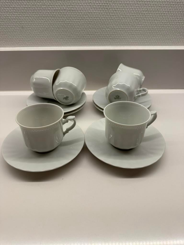6 x kop en achotel van Kronester Bavaria servies, Antiek en Kunst, Antiek | Servies compleet, Ophalen of Verzenden