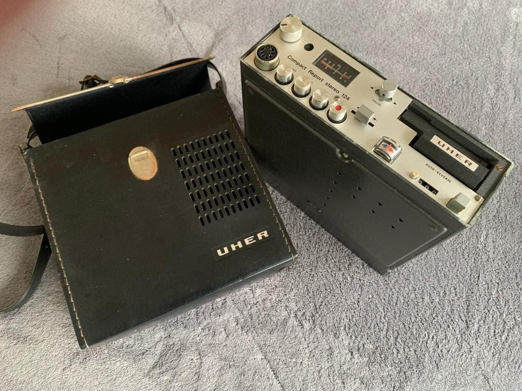UHER Compact Report Stereo -model 124- cassette recorder, Audio, Tv en Foto, Cassettedecks, Ophalen of Verzenden, Enkel, Overige merken