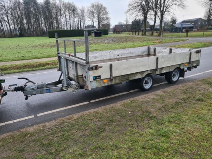 baveco G43 4 tandemas aanhanger 2200kg laden, Auto diversen, Aanhangers en Bagagewagens, Gebruikt, Ophalen