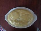 Vintage pastel  puddingvorm op onderbord Villeroy BOCH, Ophalen of Verzenden