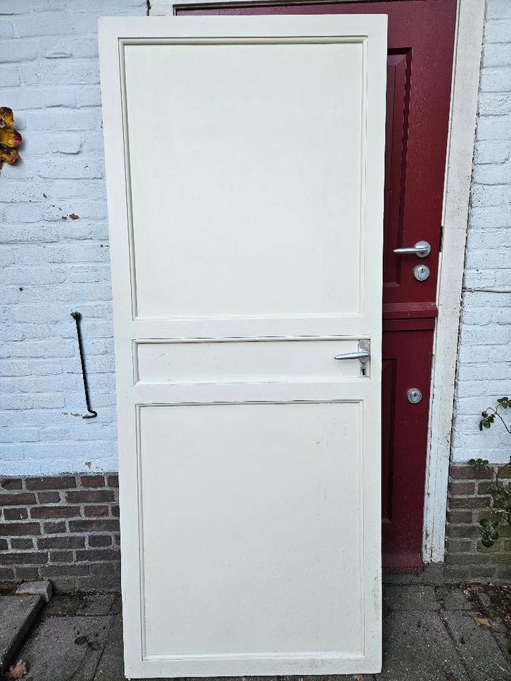 Deuren 4 stuks binnenshuis, Doe-het-zelf en Verbouw, Deuren en Horren, Gebruikt, Binnendeur, 200 tot 215 cm, 80 tot 100 cm, Hout