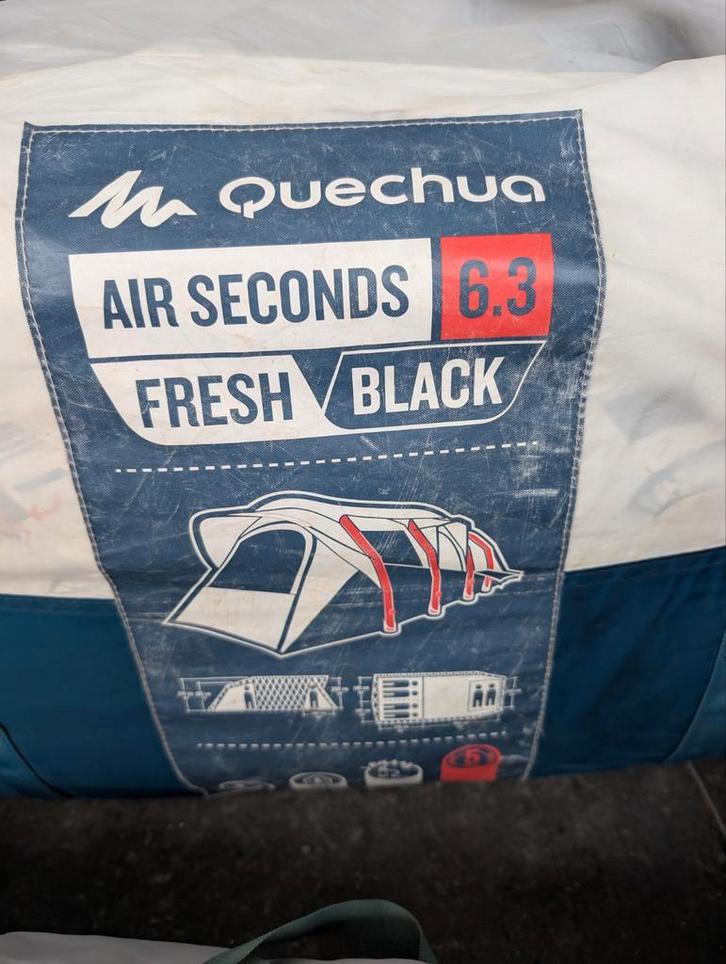 Quechua Air Seconds 6.3 Tent - Ruime Familietent, Caravans en Kamperen, Tenten, tot en met 4, Ophalen of Verzenden