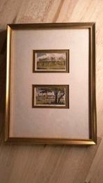 Antieke handgekleurde kopergravures (ca. 1820) - Windsor Cas, Ophalen of Verzenden