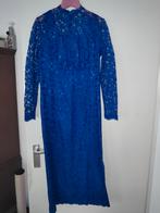 Vintage kobaltblauw lange gala jurk maat M, Maat 38/40 (M), Galajurk, Blauw, Ophalen of Verzenden