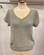 Essentiel Antwerp gilet spencer maat M 38 khaki goud knitted, Maat 38/40 (M), Beige, Ophalen of Verzenden, Zo goed als nieuw