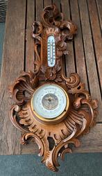 Prachtige antieke barometer met thermometer, Ophalen of Verzenden, Zo goed als nieuw