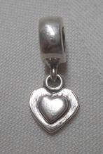 Pandora zilveren Charm bedel met hartje nr.1250, Sieraden, Tassen en Uiterlijk, Bedels, Verzenden, Pandora, Zo goed als nieuw