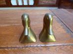 2 messing boekensteunen, eend, Ophalen of Verzenden