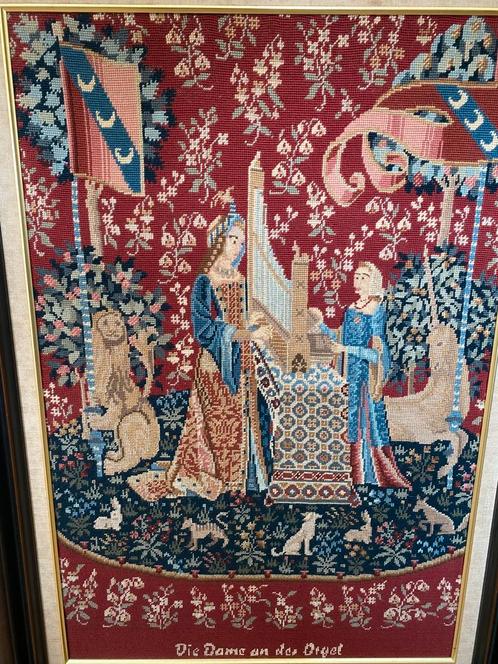 Prachtig Handwerk schilderij, Antiek en Kunst, Antiek | Kleden en Textiel, Ophalen