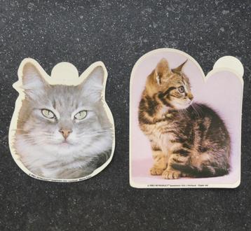 Introduct vintage stickers Maine Coon kat poes kitten cypers beschikbaar voor biedingen