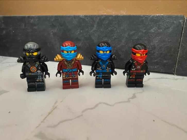 Lego Ninjago Cole, Nya, Jay & Kai Minifiguren, Kinderen en Baby's, Speelgoed | Duplo en Lego, Zo goed als nieuw, Ophalen of Verzenden