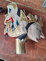 Antiek wajang hoofd, Antiek en Kunst, Curiosa en Brocante, Ophalen of Verzenden