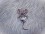 Baby muisje van pastel viltwol 6 cm - muizenhuis - blythe, Verzamelen, Poppenhuizen en Toebehoren, Verzenden, Nieuw, Popje