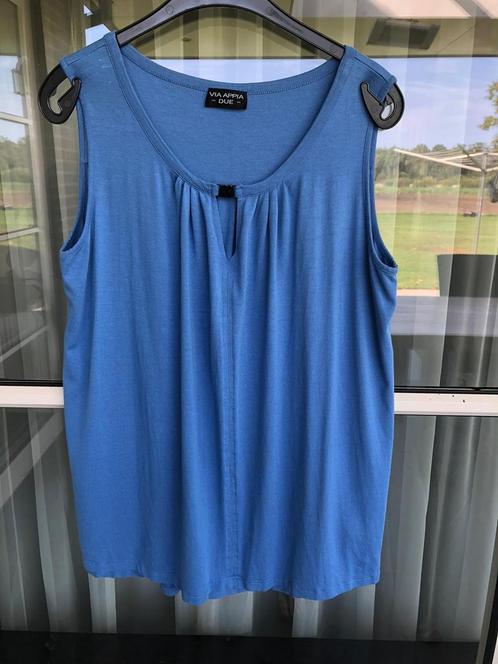 VIA Appia Due top maat 44 (ZGAN), Kleding | Dames, Grote Maten, Zo goed als nieuw, Shirt of Top, Blauw, Ophalen of Verzenden