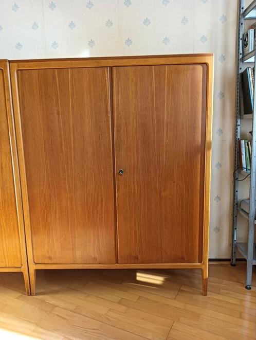 Vintage jaren '50 gaaf massief eiken higboard 1.55 hoog, Antiek en Kunst, Antiek | Kantoor en Zakelijk, Ophalen