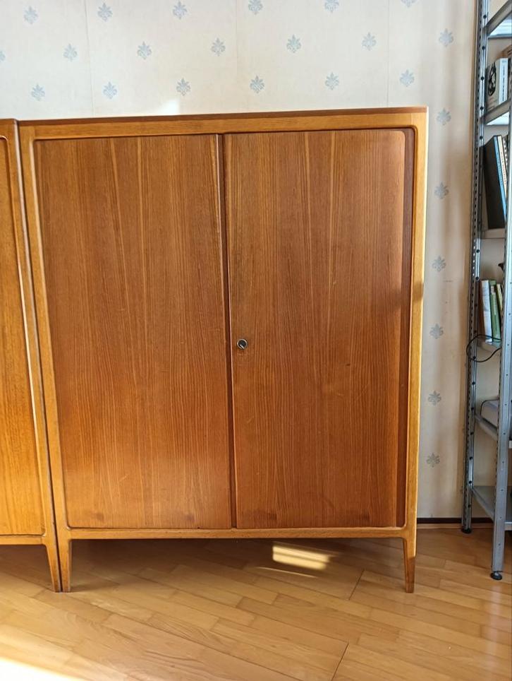 Vintage jaren '50 gaaf massief eiken kantoorkast 1.55 hoog, Antiek en Kunst, Antiek | Kantoor en Zakelijk, Ophalen