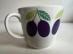 Vintage Arabia Pomona Beker~Mok Plum Blauwe Pruim 1971, Ophalen of Verzenden