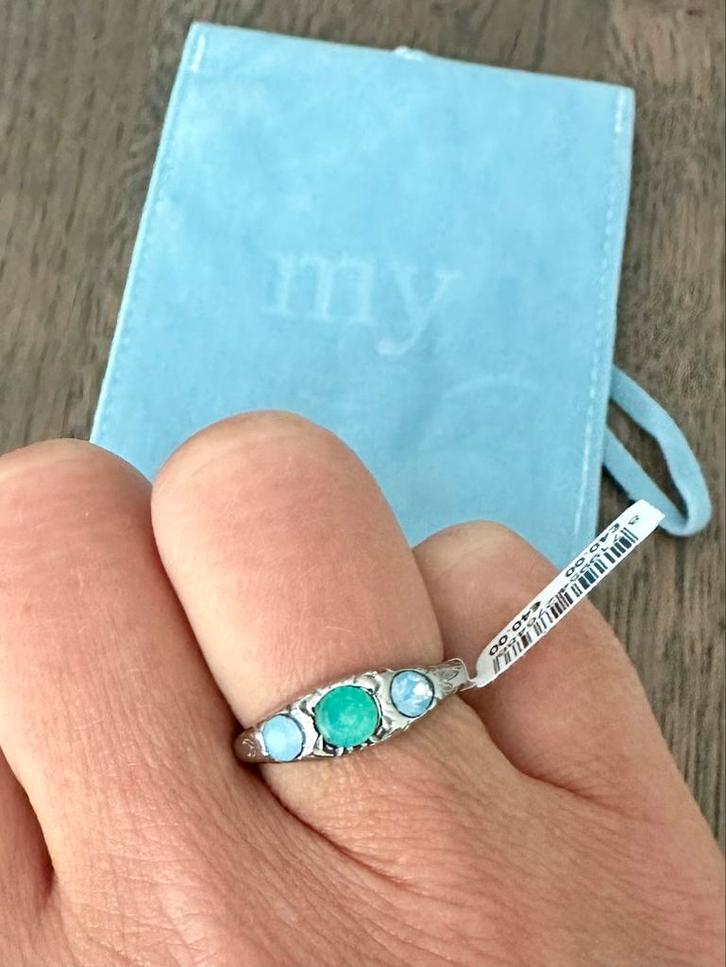 My Jewellery ring mt 18 NIEUW #005A, Sieraden, Tassen en Uiterlijk, Ringen, Nieuw, Dame, 17 tot 18, Zilver, Overige materialen