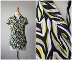 Lady Day - NIEUW / travel blouse / zwart wit groen / maat XS, Lady Day, Verzenden, Zwart, Nieuw