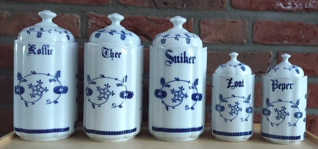 voorraadpotten Alba Julia porselein, volgnr 23, Ophalen of Verzenden, Zo goed als nieuw