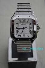 Cartier Santos, Sieraden, Tassen en Uiterlijk, Horloges | Heren, Overige merken, Staal, Staal, Polshorloge