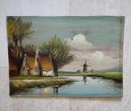 Schilderij J van Dijk kunst kunstschilder lijsten, Verzenden