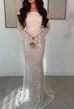 Beige avondjurk maat 36, Kleding | Dames, Galajurk, Verzenden, Beige, Nieuw