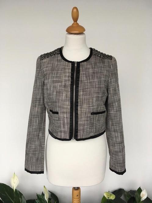 H&M jasje, maat 36, Kleding | Dames, Jasjes, Kostuums en Pakken, Gedragen, Jasje, Maat 36 (S), Zwart, Verzenden
