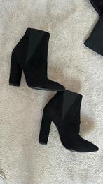 Suede zwarte hakken unlace maat 37, Zwart, Unlace, Ophalen of Verzenden, Zo goed als nieuw
