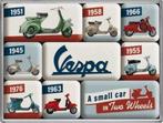 Vespa scooter magneet set (9 magneetjes), Nieuw, Auto's, Ophalen of Verzenden