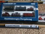 HO adv: 010: flm.Treinstel staatsbahnwagen-ubergabezug. 4889, Hobby en Vrije tijd, Modeltreinen | H0, Treinset, Gelijkstroom, Fleischmann