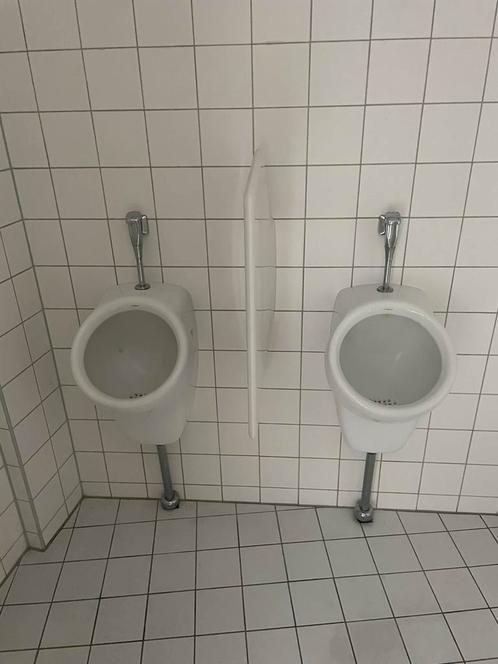 6x Sphinx urinoir + 6x Geberit schaamschot scheidingswand, Doe-het-zelf en Verbouw, Sanitair, Ophalen