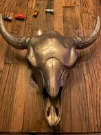 Zilveren Stierenhoofd Wanddecoratie, Ophalen of Verzenden, Nieuw