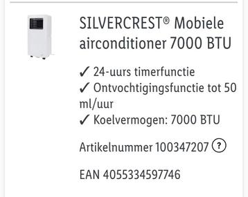 SilverCrest Mobiele Airconditioner beschikbaar voor biedingen