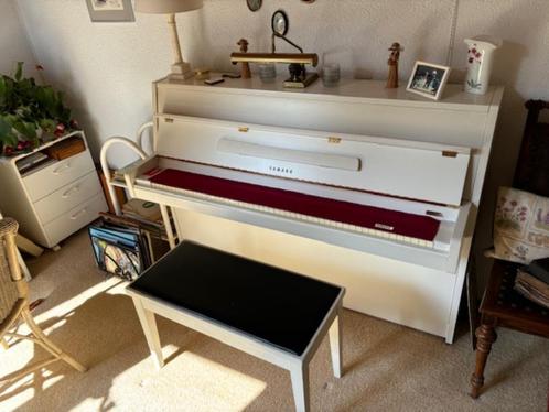 Yamaha M5J  piano wit, Muziek en Instrumenten, Piano's, Gebruikt, Piano, Wit, Ophalen