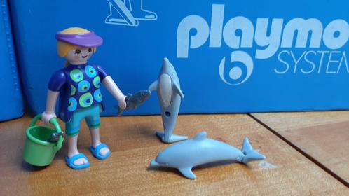 dierentuin dolfinarium 5876 dolfijnen trainster vissen 100%, Kinderen en Baby's, Speelgoed | Playmobil, Zo goed als nieuw, Complete set