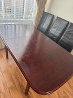 Klassiek en degelijk eettafel 160x90 cm uitrekbaar, Huis en Inrichting, Complete eetkamers, Ophalen of Verzenden, Gebruikt