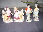 4 antiek duits porseleine beeldjes 1915/1948, Ophalen of Verzenden