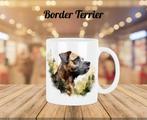 Border Terriër profiel mok, Verzenden, Nieuw, Overige stijlen, Kop(pen) en/of Schotel(s)
