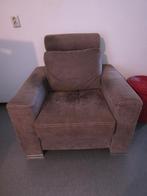 GRATIS Industriële fauteuil geschuurd pilotenleder bruin, Ophalen, Gebruikt, 50 tot 75 cm, Leer