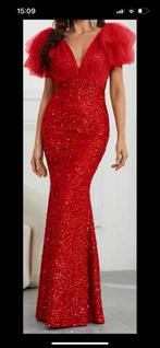 Abiye/ Elegante rode jurk - Maat S, 1x gedragen, Ophalen of Verzenden, Gedragen, Maat 36 (S), Rood