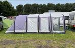 Kampa hayling 6 airtent incl extra luifeldeel en inboedel, Ophalen, Zo goed als nieuw, Tot en met 6
