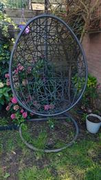 Egg Chair / Hangstoel antraciet, Tuin en Terras, Ophalen, Gebruikt, Rotan