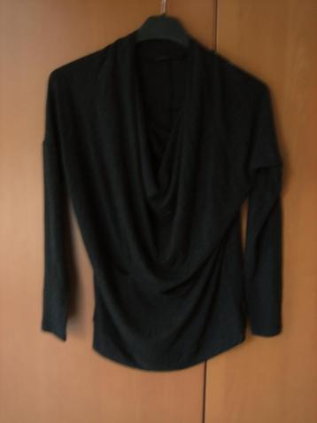 Antraciet warm truitje watervalhalslijn AAIKO, L snazzeys beschikbaar voor biedingen