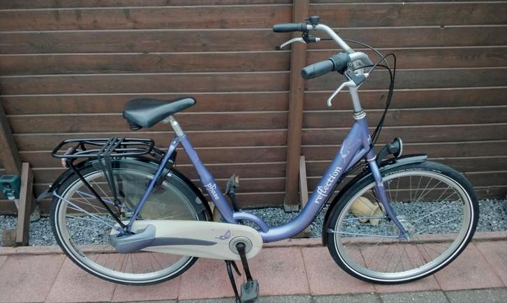 Damesfiets, Fietsen en Brommers, Fietsen | Dames | Moederfietsen, Gebruikt, Overige merken, 53 tot 56 cm, 0 zitjes, Dubbele standaard